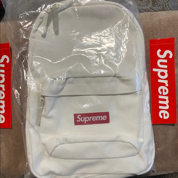 NEW! SUPREME CANVAS BACKPACK🔥-White - Picture 16 of 16